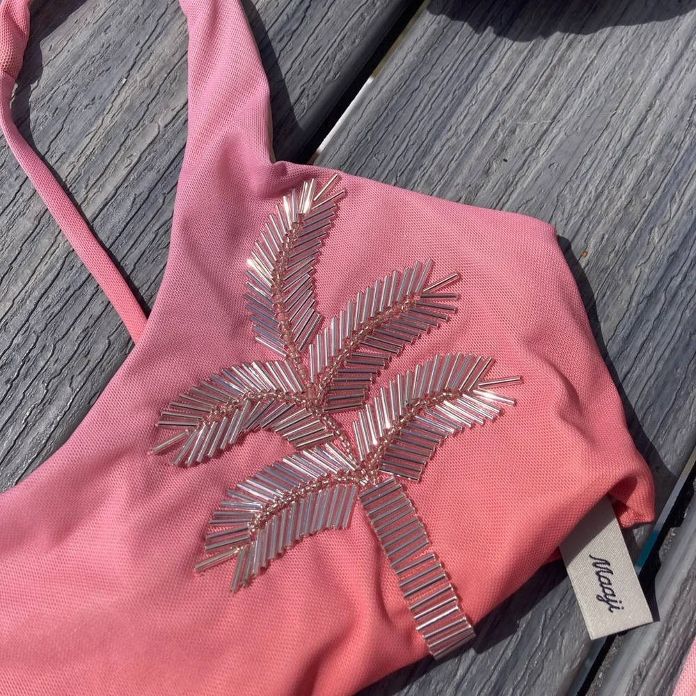 MAAJI x Revolve Beaded Set - Gwen Mesh Bikini Top & Sunglow Ombre Cheeky Bottom - Picture 7 of 17